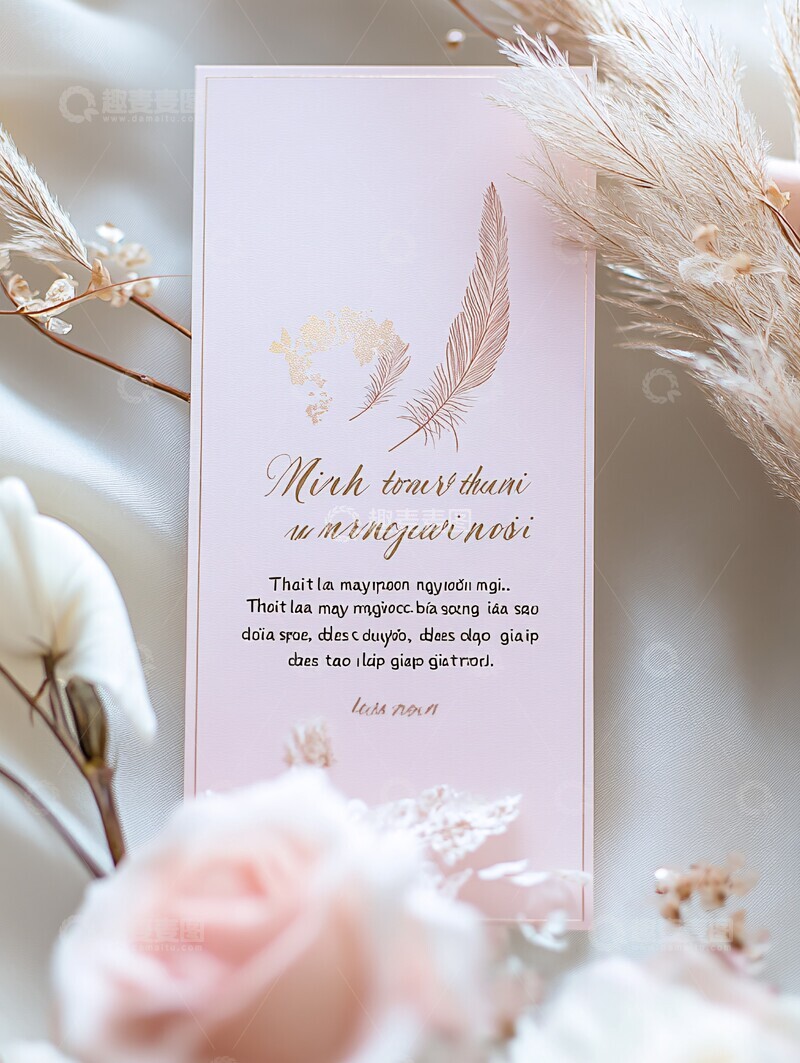 高清大图下载【趣麦麦图】优雅书签设计1