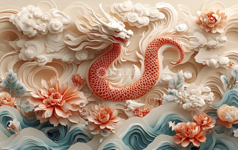 高清大图下载【趣麦麦图】-中式剪纸花纹图案