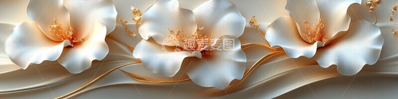 金边三维鸢尾花