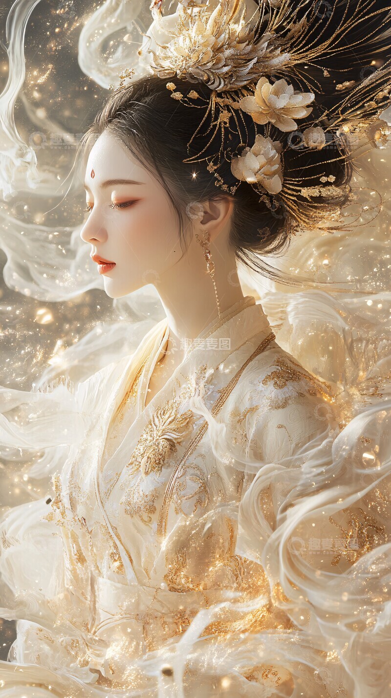 金凤莲花飞天图1