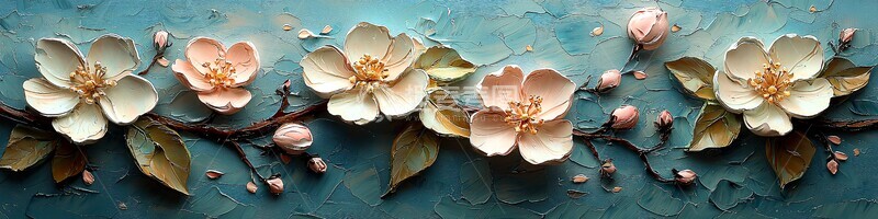 高清大图下载【趣麦麦图】樱花蓝背景图