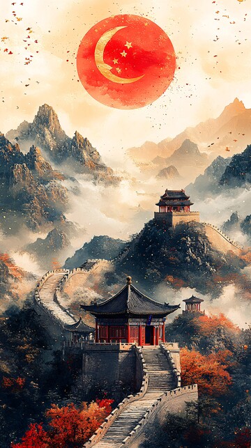 金玉雕刻国庆海报3