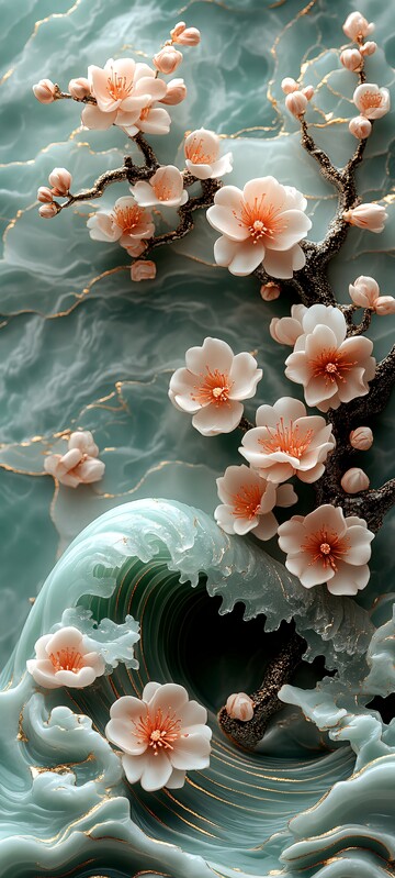 樱花玉浪樱花玉石波浪3