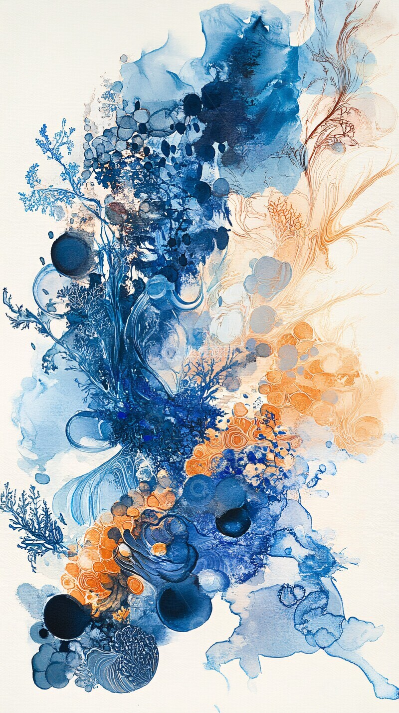 高清大图下载【趣麦麦图】海洋生物水彩画2