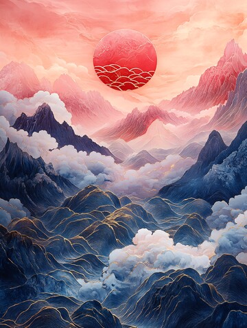 金镶玉山水画8