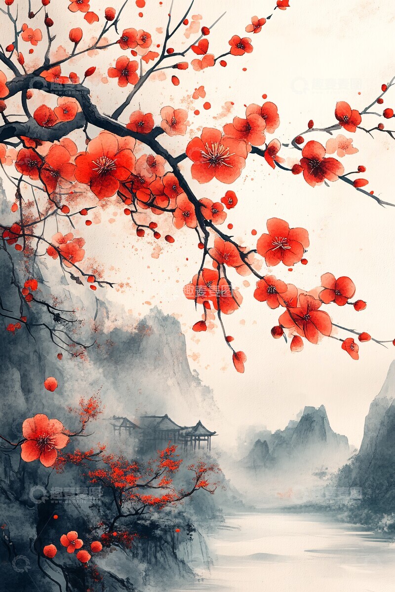 高清大图下载【趣麦麦图】新年月色清风1