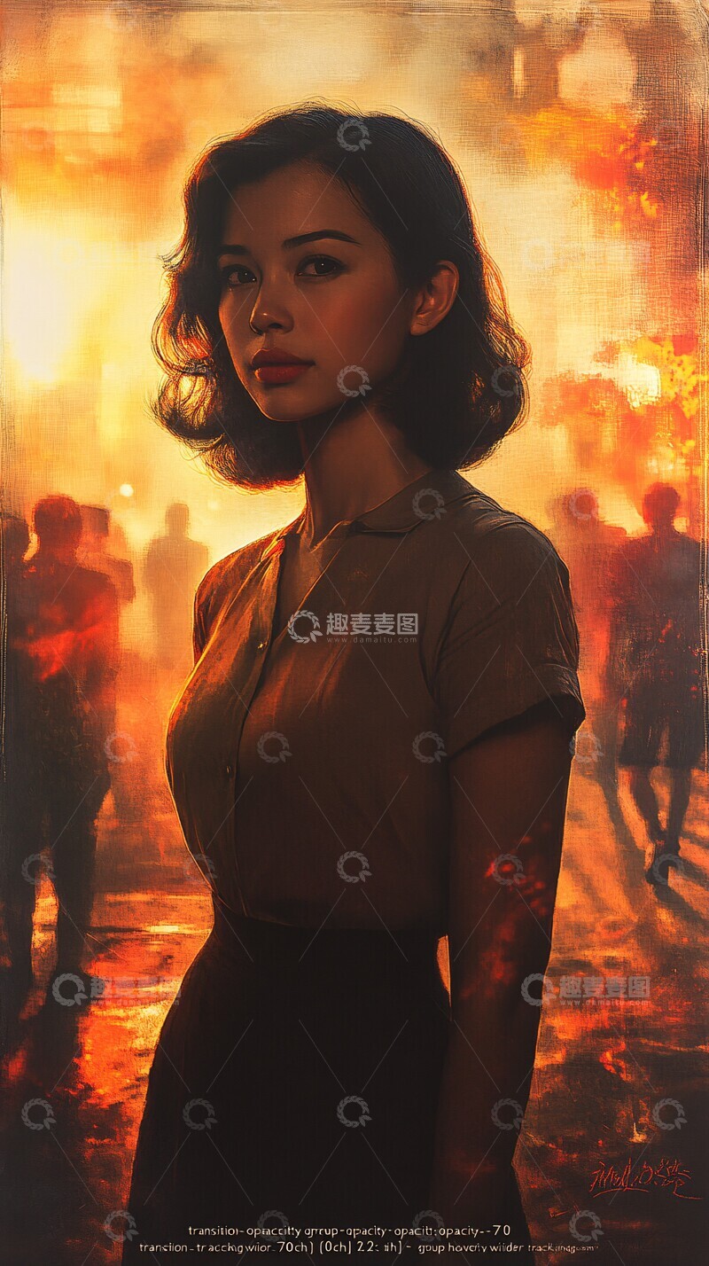 高清大图下载【趣麦麦图】庆祝国庆的人们3