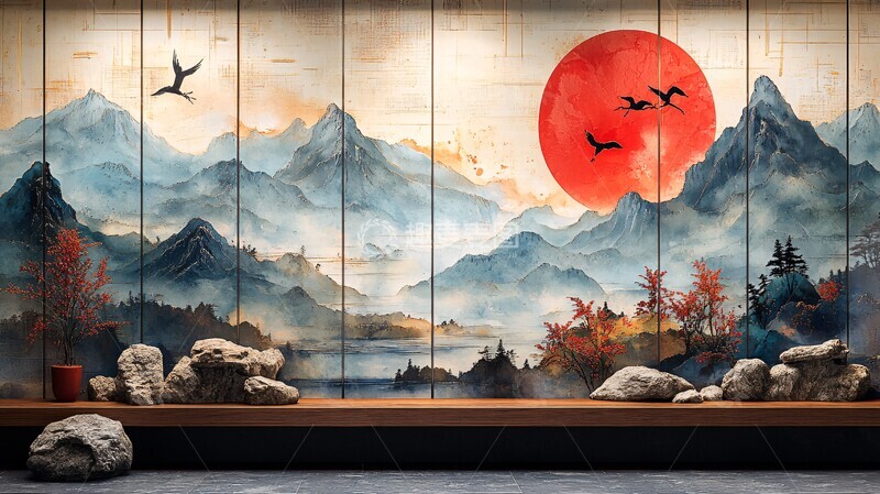 高清大图下载【趣麦麦图】祥瑞山水画祥瑞山水如意3