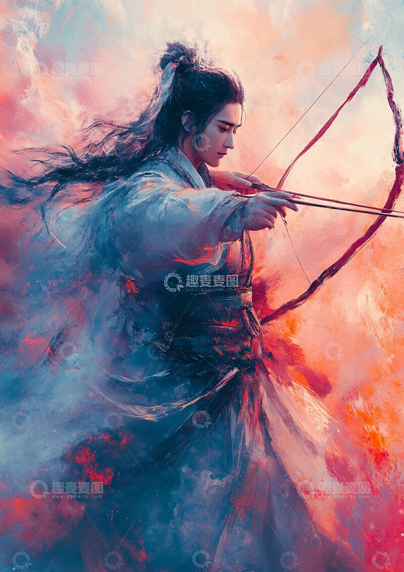 高清大图下载【趣麦麦图】弓箭手星座图2