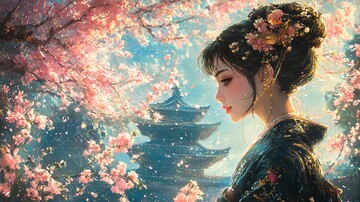 古典背景东方画3