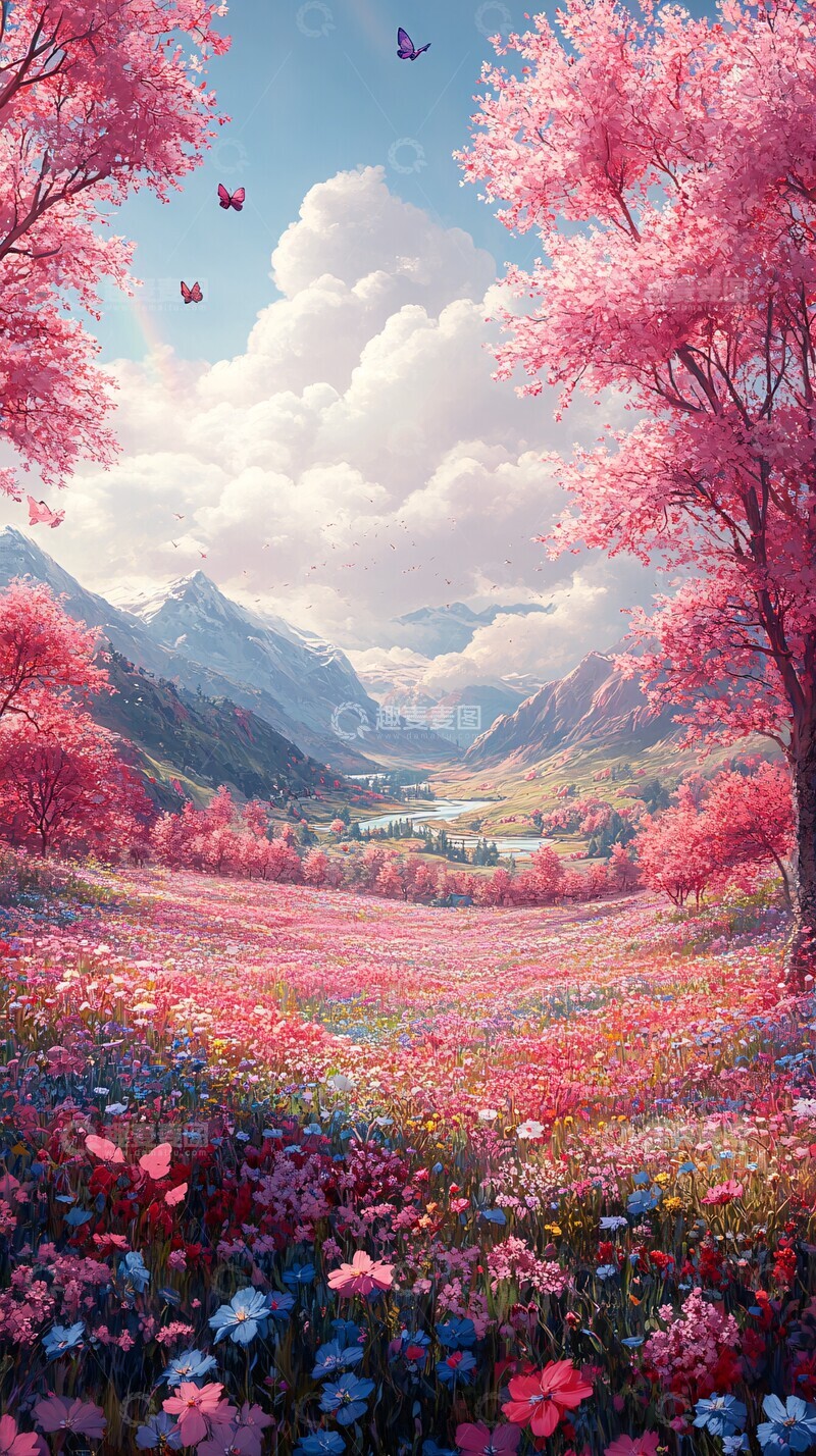 高清大图下载【趣麦麦图】彩虹花园彩虹花园花朵1