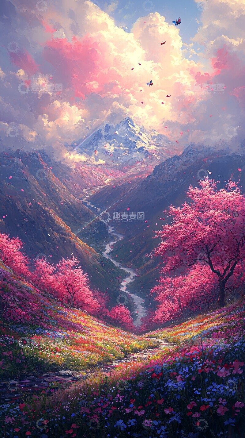 高清大图下载【趣麦麦图】彩虹花园彩虹花园花朵