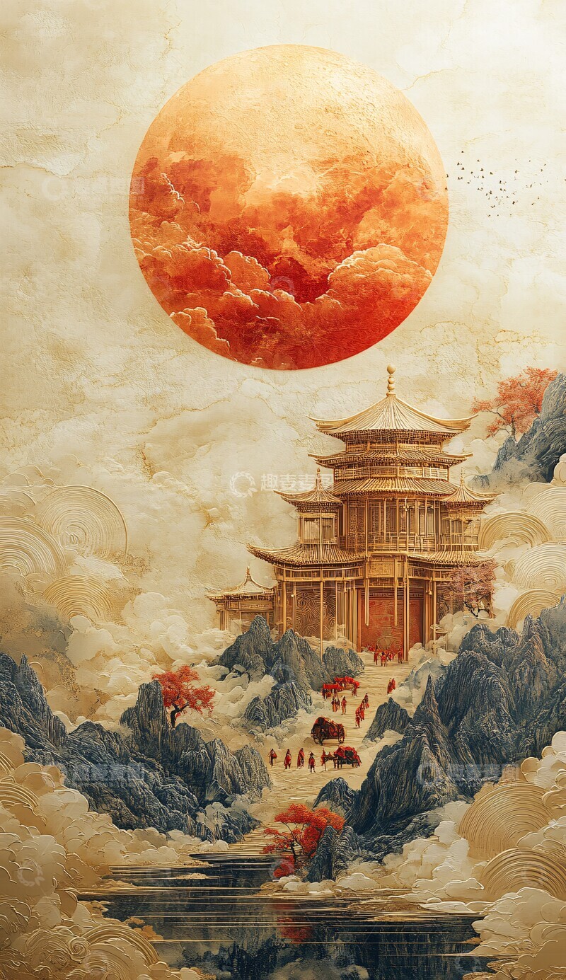 高清大图下载【趣麦麦图】月映湖畔古刹行1