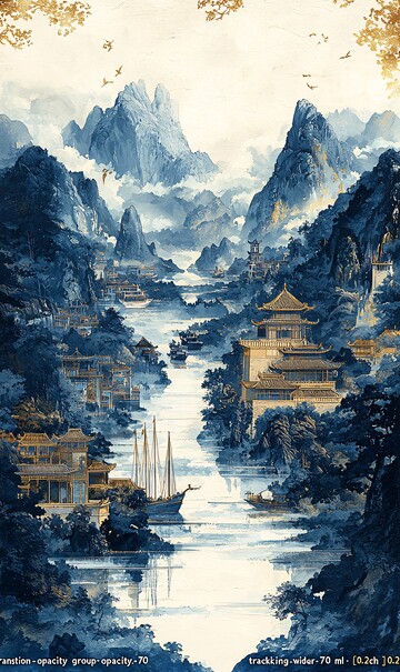 古桥少女古桥少女山水1