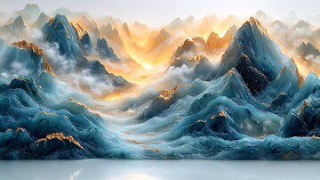 金镶玉山水画10