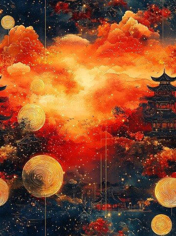 红丝金环古殿图1