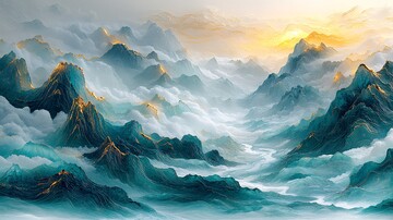金镶玉山水画11