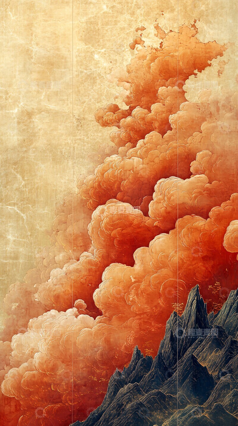 高清大图下载【趣麦麦图】敦煌风格装饰画1