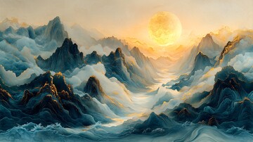 金镶玉山水画9