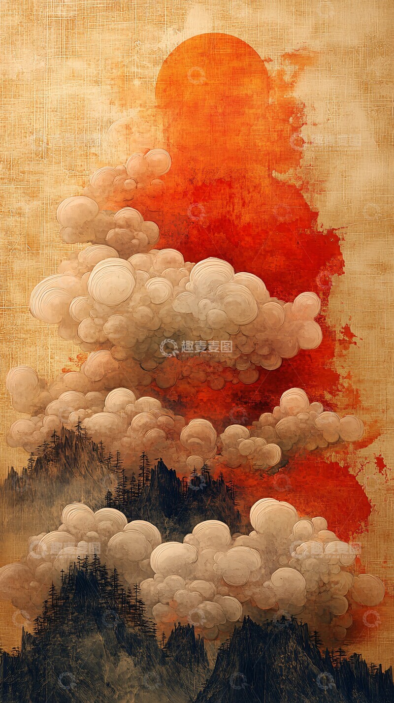 高清大图下载【趣麦麦图】敦煌风格装饰画