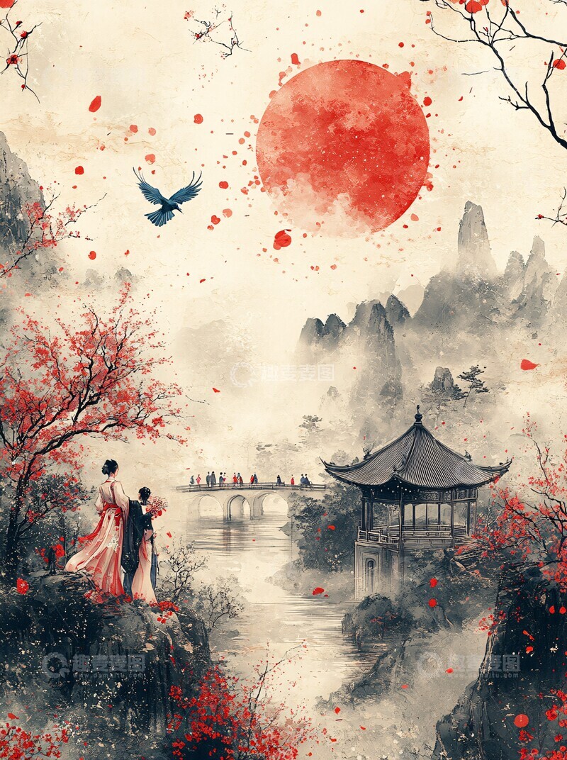 高清大图下载【趣麦麦图】新春佳节传统元素