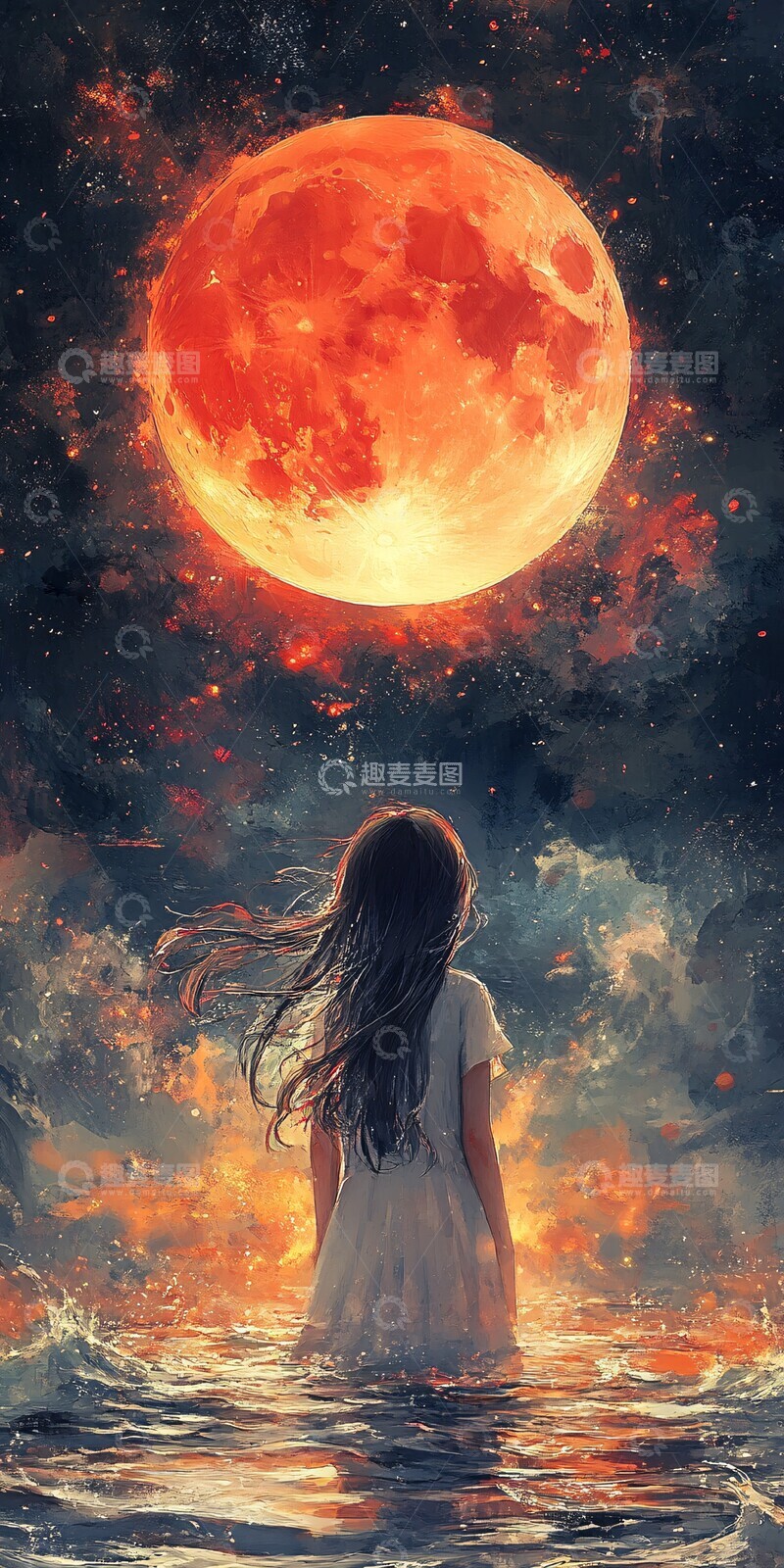 高清大图下载【趣麦麦图】月饼团圆灯笼庆中秋1