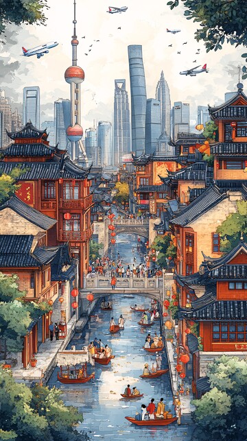 传统与现代交融1