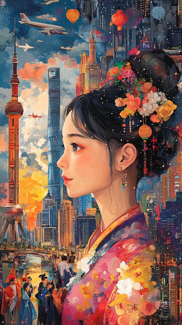 传统与现代交融2