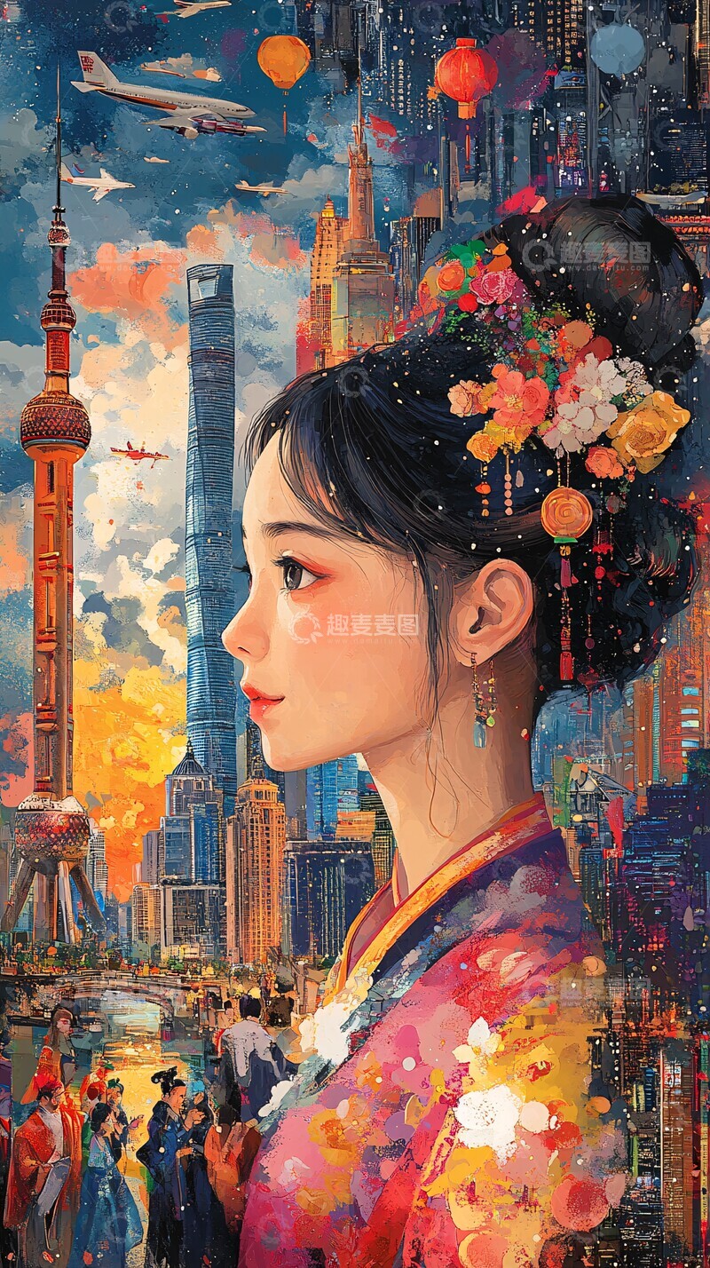 传统与现代交融2