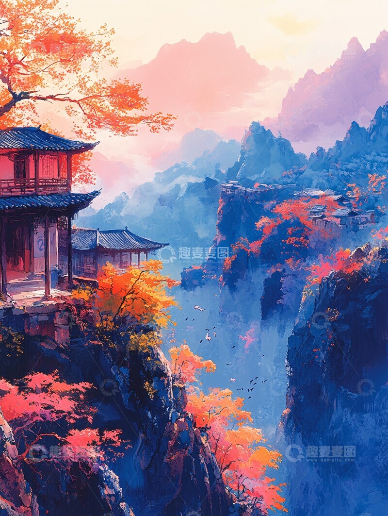 高清大图下载【趣麦麦图】石猴出世水帘洞2