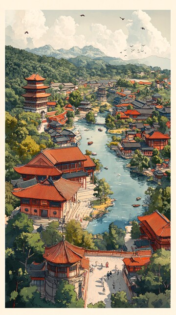 少林佛寺景观图3