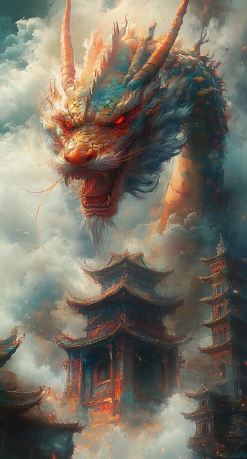 龙腾古寺云海间1