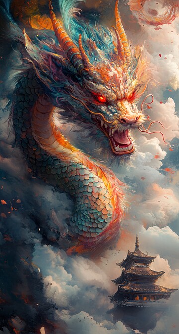 龙腾古寺云海间