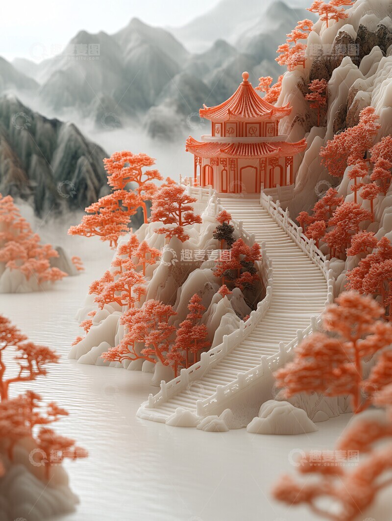 高清大图下载【趣麦麦图】梦幻浪漫插画1