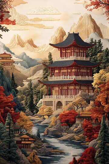 编织山水建筑图1