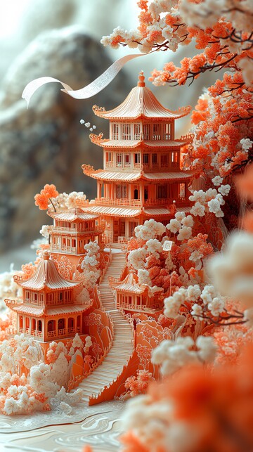 红色卷轴与金色宫殿1