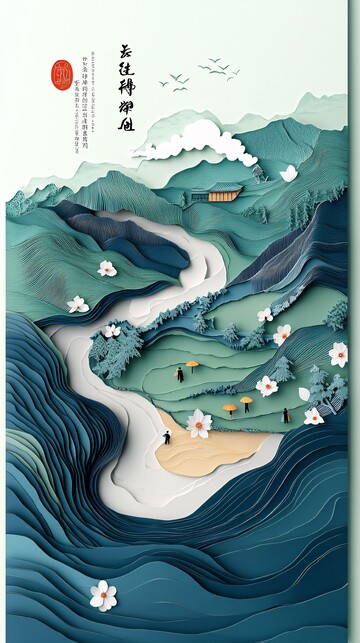 春雨中的雕纸艺术2