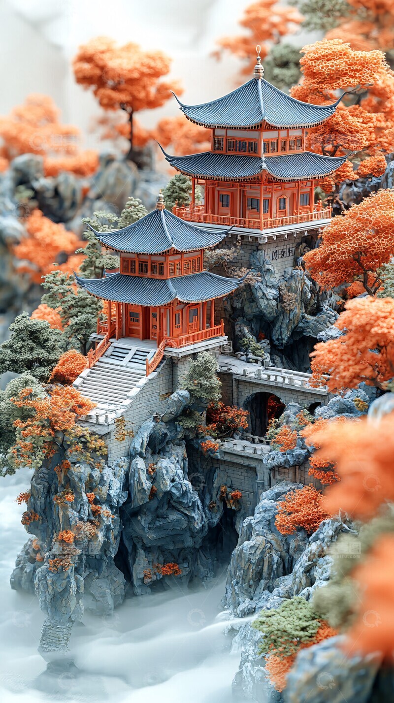 高清大图下载【趣麦麦图】夏日彩绘中国风