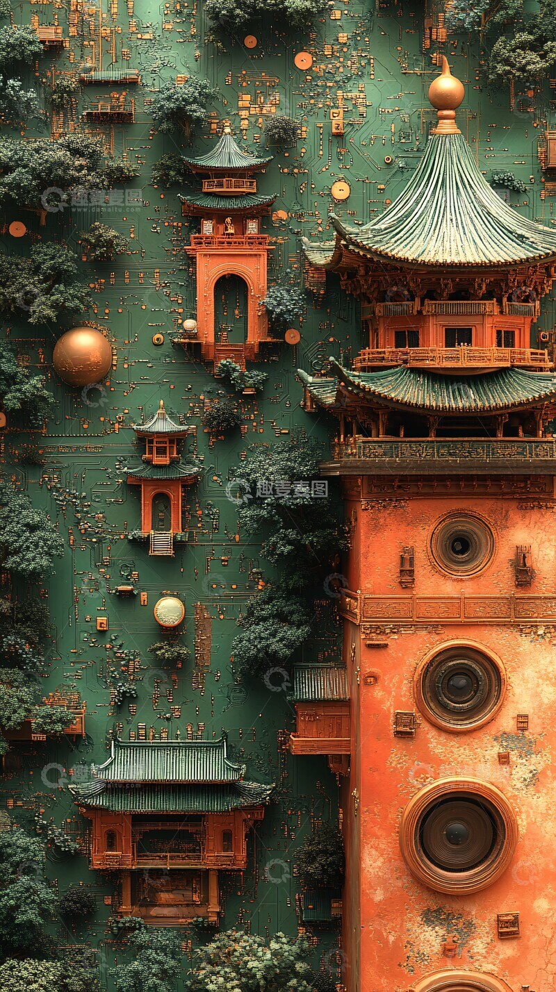 高清大图下载【趣麦麦图】古建筑与自然景观3