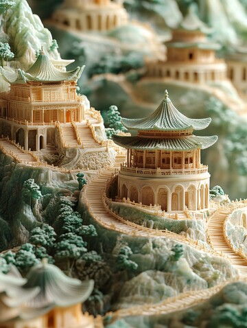 玉雕微缩地图卷3