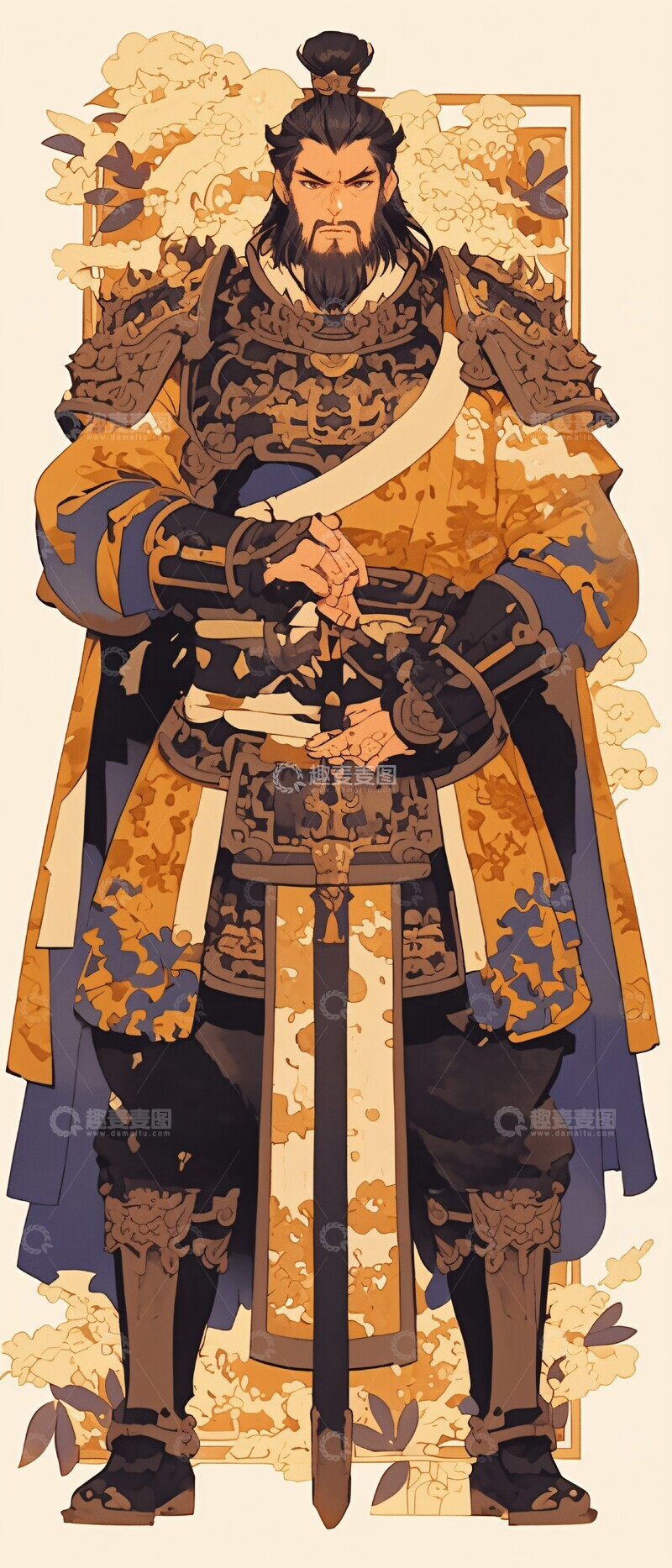 高清大图下载【趣麦麦图】汉帝木甲汉帝木甲皇帝
