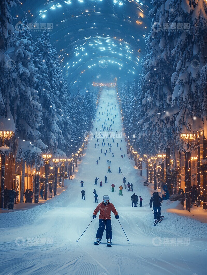 高清大图下载【趣麦麦图】滑雪运动员风采1
