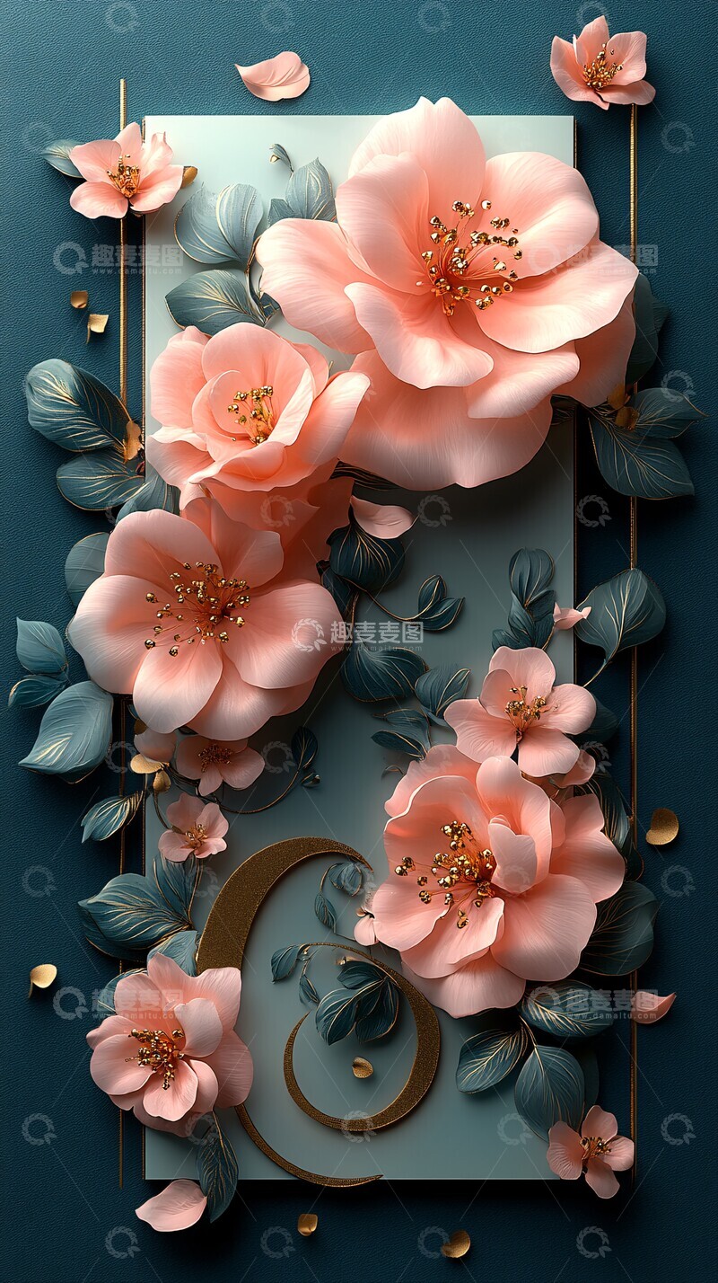 高清大图下载【趣麦麦图】婚礼邀请卡背景