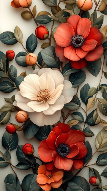 花水彩边框水彩边框粉色3