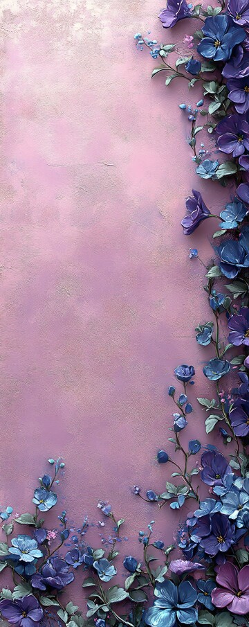 薰衣草白边花纹