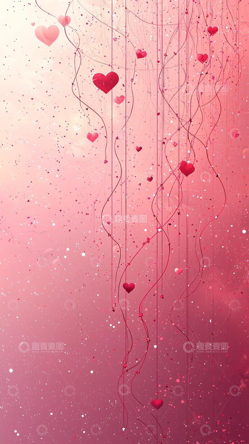 高清大图下载【趣麦麦图】红线星缘红线星缘粉色3