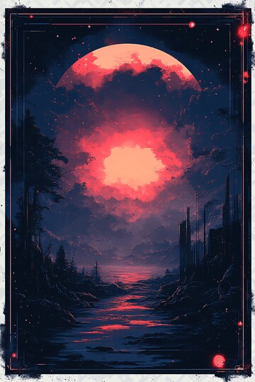 深蓝边缘卡片纹2