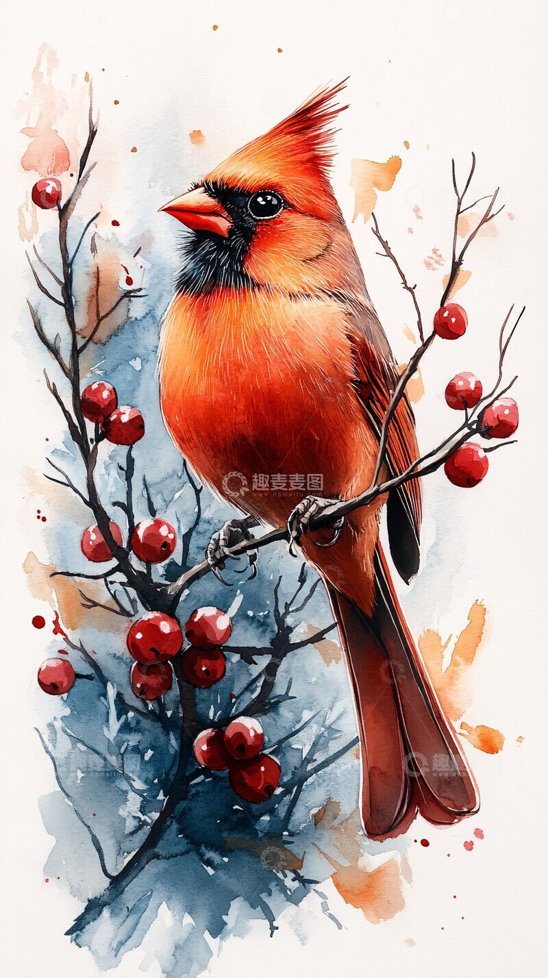 高清大图下载【趣麦麦图】圣诞水彩边框3