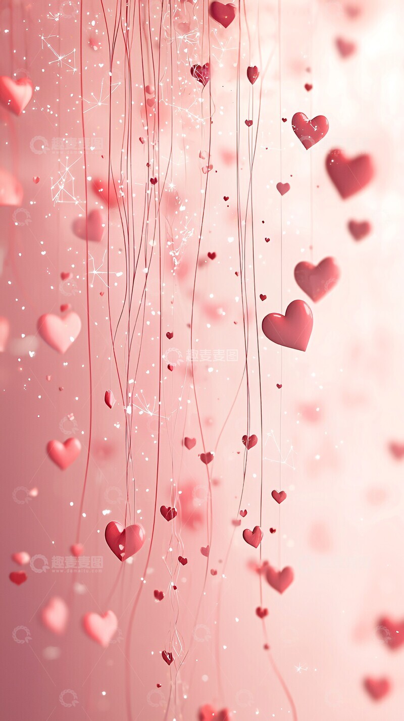 高清大图下载【趣麦麦图】红线星缘红线星缘粉色2