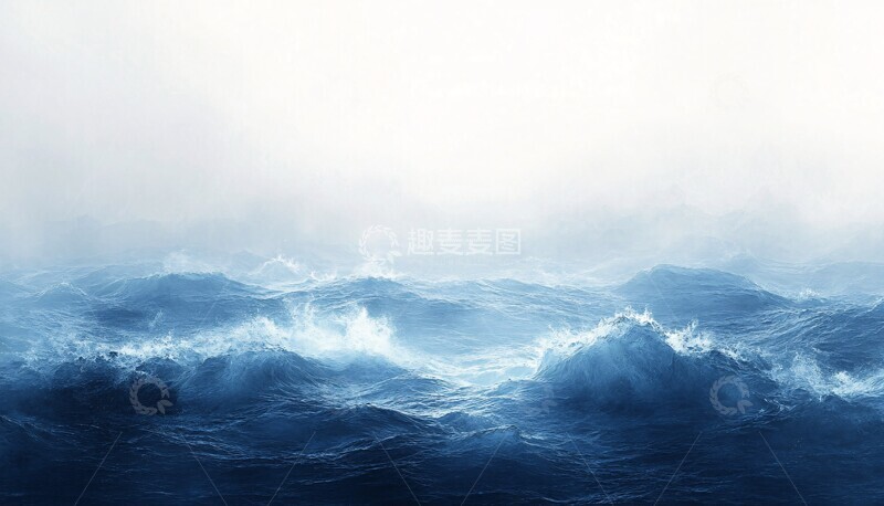 高清大图下载【趣麦麦图】模糊蓝调模糊抽象蓝调3